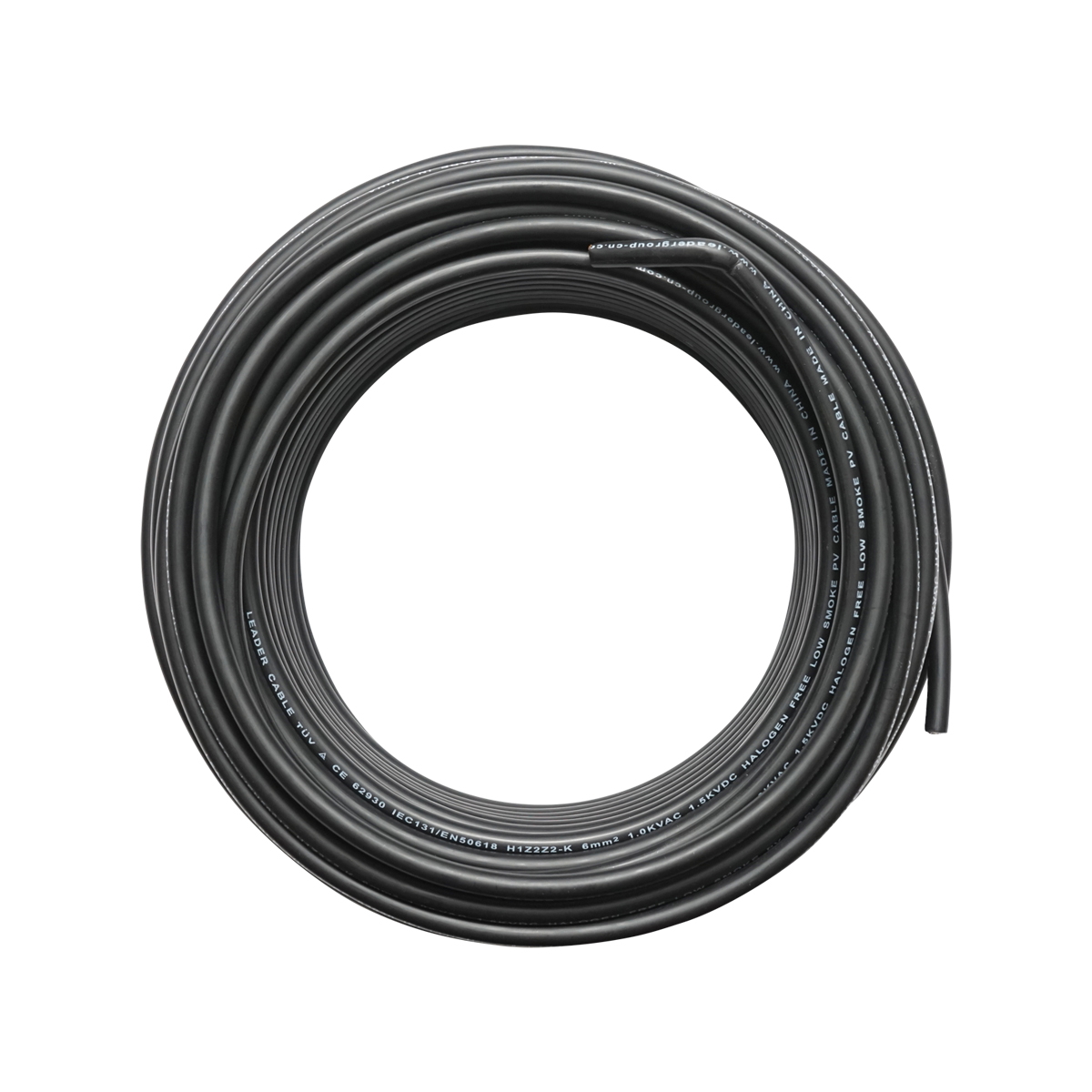 Rola cablu panou solar 6mmx30m negru 1.5KV, H1Z2Z2-K Leader - imagine 2