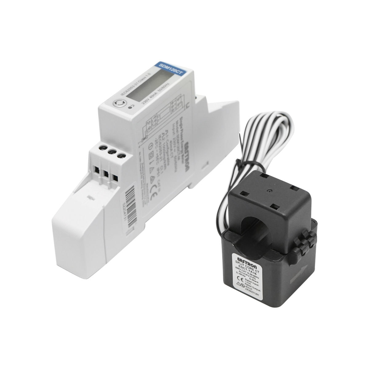Kit smart meter Deye 220V, 40A, monofazic cu siguranta digitala split core SDM120CT - imagine 2