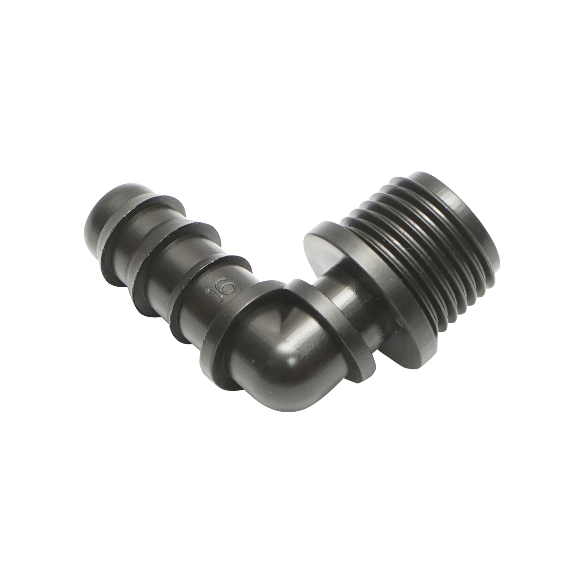 Cot conector stut tub picurare 16mm, filet exterior 3/4 inch pentru sisteme de irigatii - imagine 2