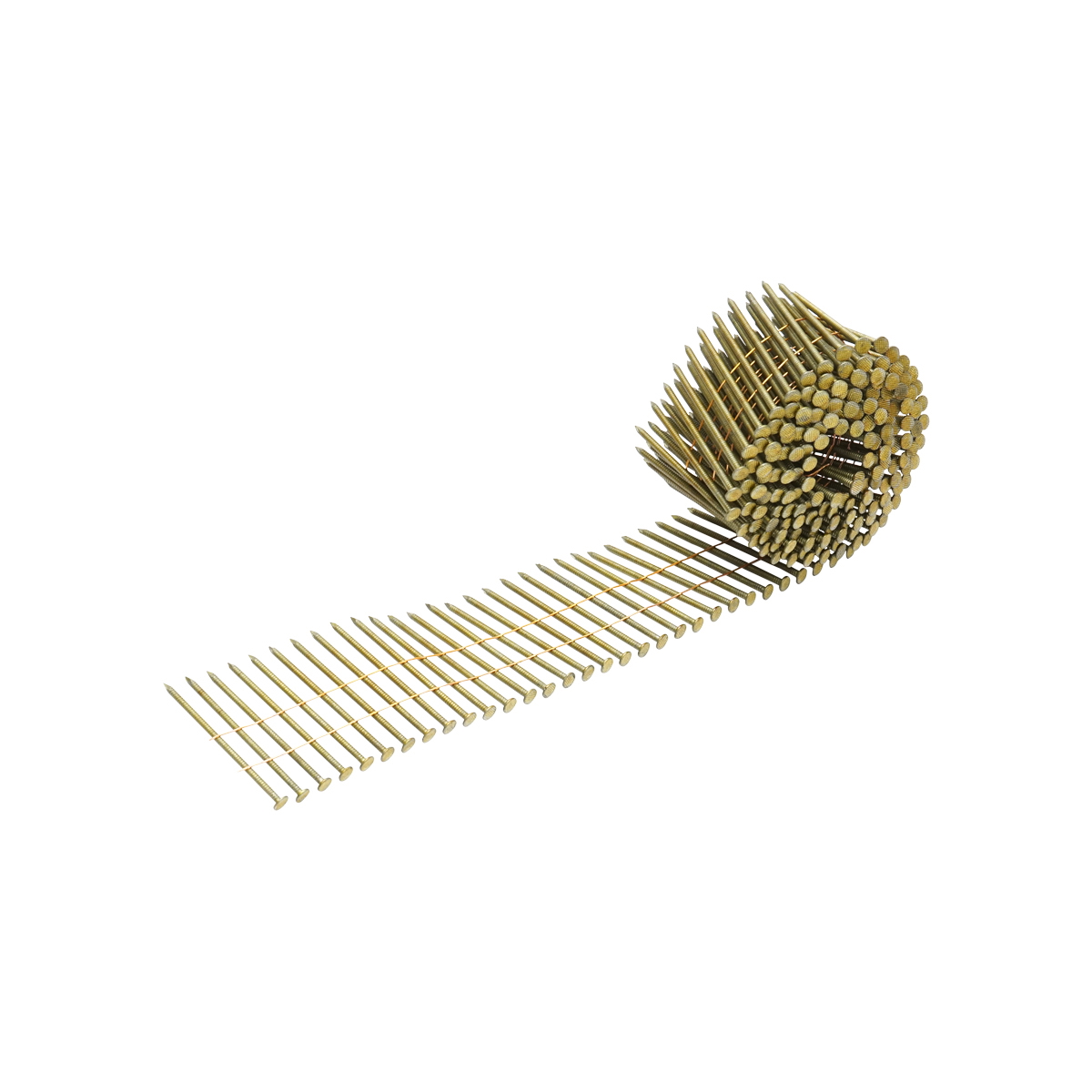 Set 4500 cuie pe tambur/rola, inelate 3x70mm, 225buc/rola - imagine 2