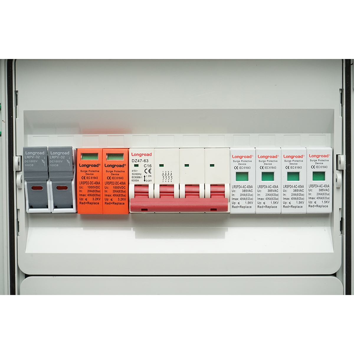 Tablou sigurante echipat DC/AC pentru sistem 380V 5-10KW cu invertoare ON/OFF Grid prosumator - imagine 2