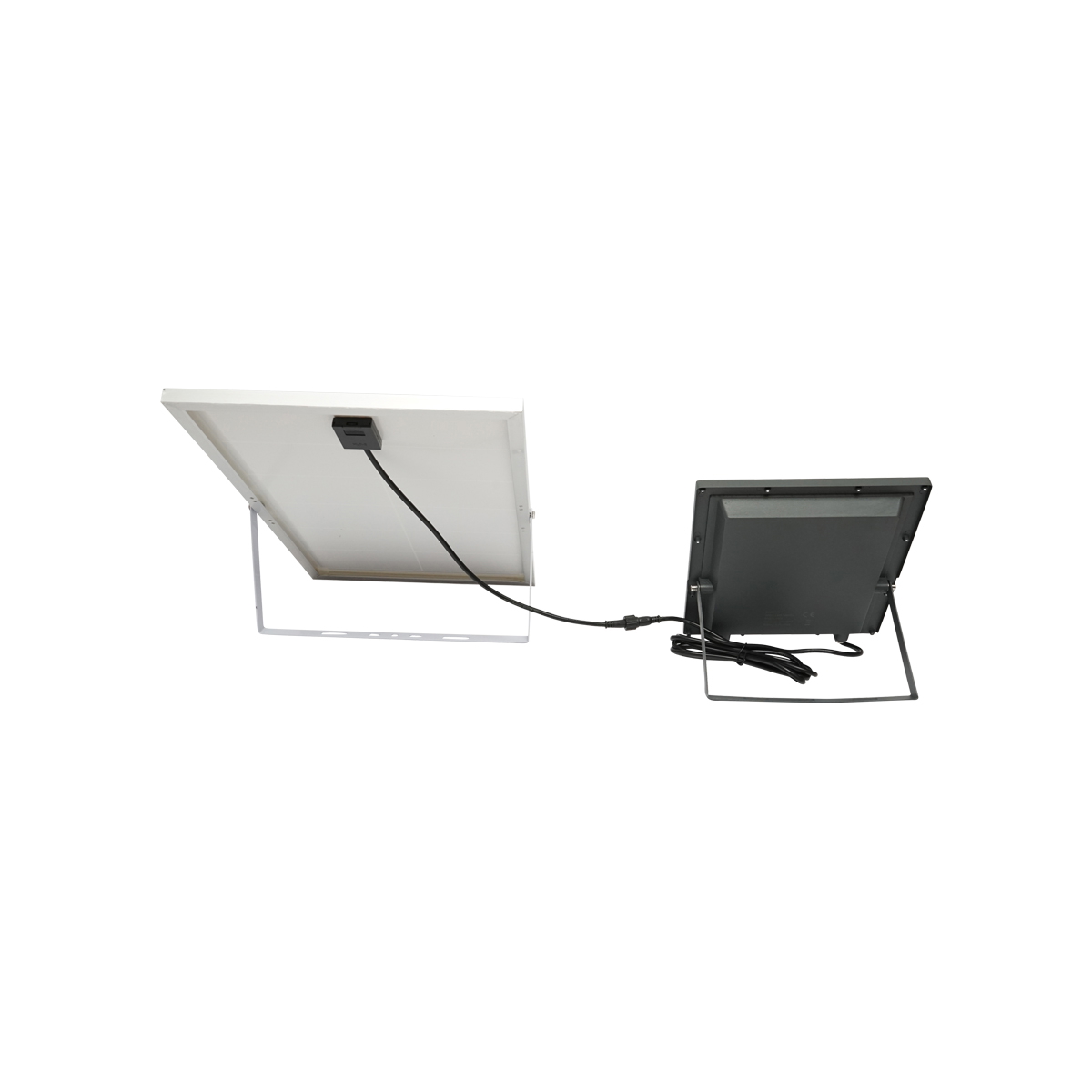 Proiector led de 300W, 6400K cu panou solar 30W, baterie si telecomanda Breckner Germany - imagine 2