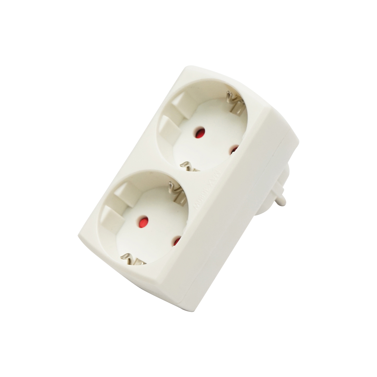 Dublu stecher Schuko 16A, 250V, max 3680W Breckner Germany - imagine 2