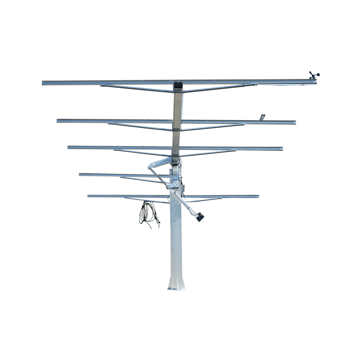 Sistem complet montare, structura tracker solar automat 4.7 KW, 8 panouri de 590W cu GPS si senzor vant Breckner Germany - imagine 2