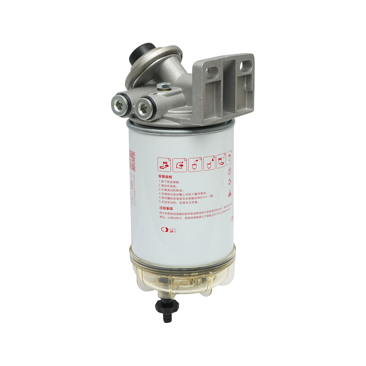 Baterie filtru motorina cu separator apa pentru Isuzu, Iveco, Volvo, Liebherr, King Long cod OEM 10044302, 10326 961 - imagine 2