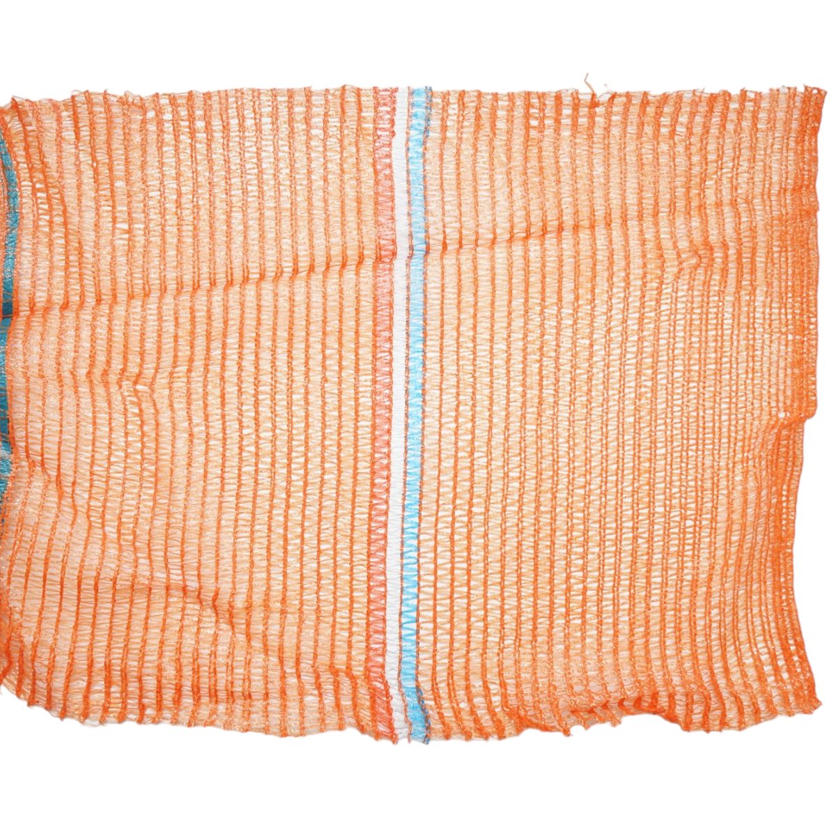 Sac plasa cu maner 600x400mm tip Raschel pentru legume 20Kg portocaliu - imagine 2