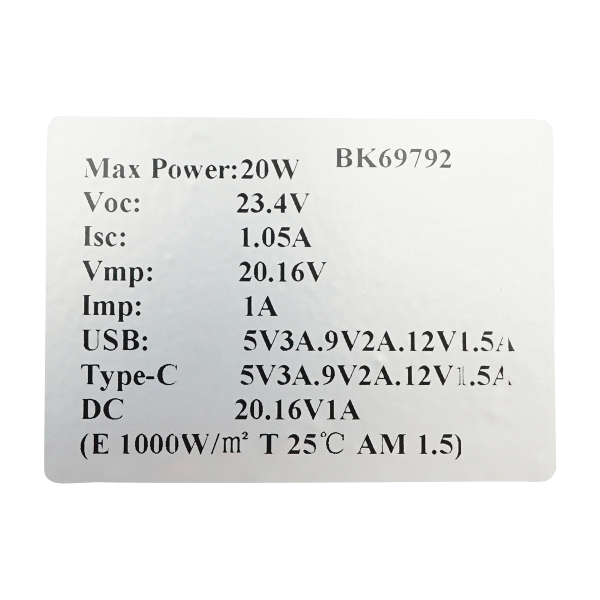 Sistem solar fotovoltaic portabil cu panou 20W cu regulator tensiune USB, Type-C pentru camping - imagine 2
