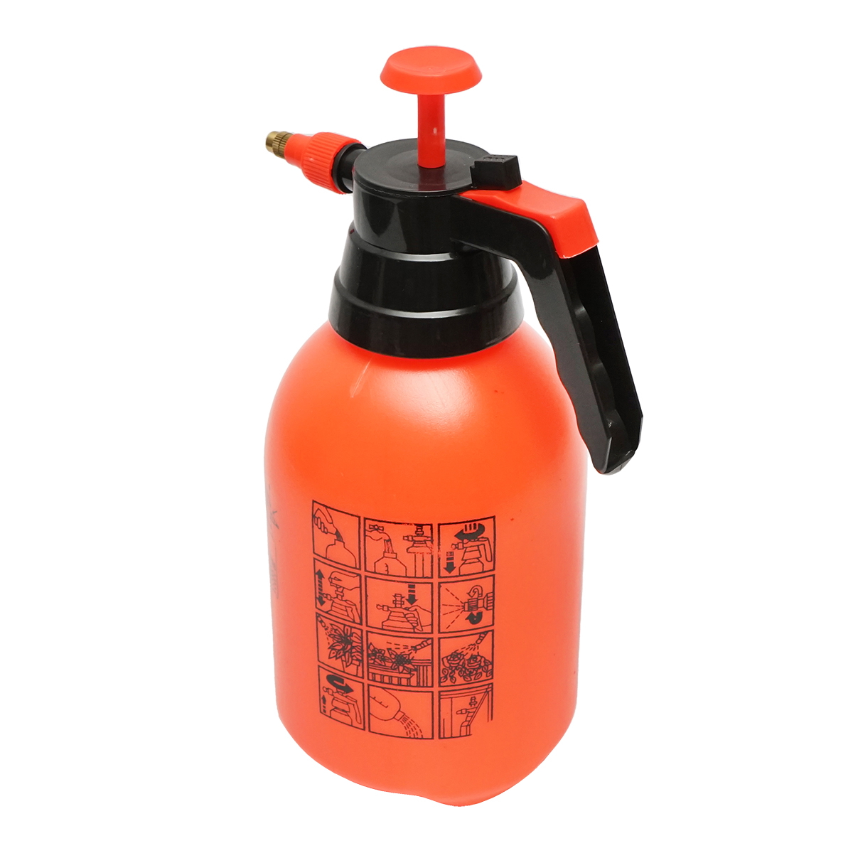 Pompa de stropit manuala, pulverizator 2L rosie Breckner Germany vermorel - imagine 2