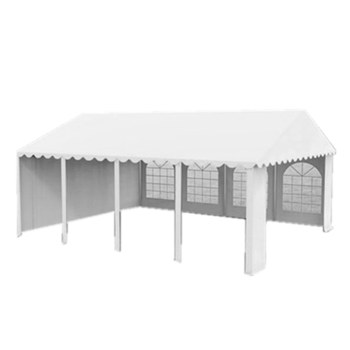 Hala pentru evenimente din PVC cu latime 6m si lungime 14m cadru din otel galvanizat - imagine 2
