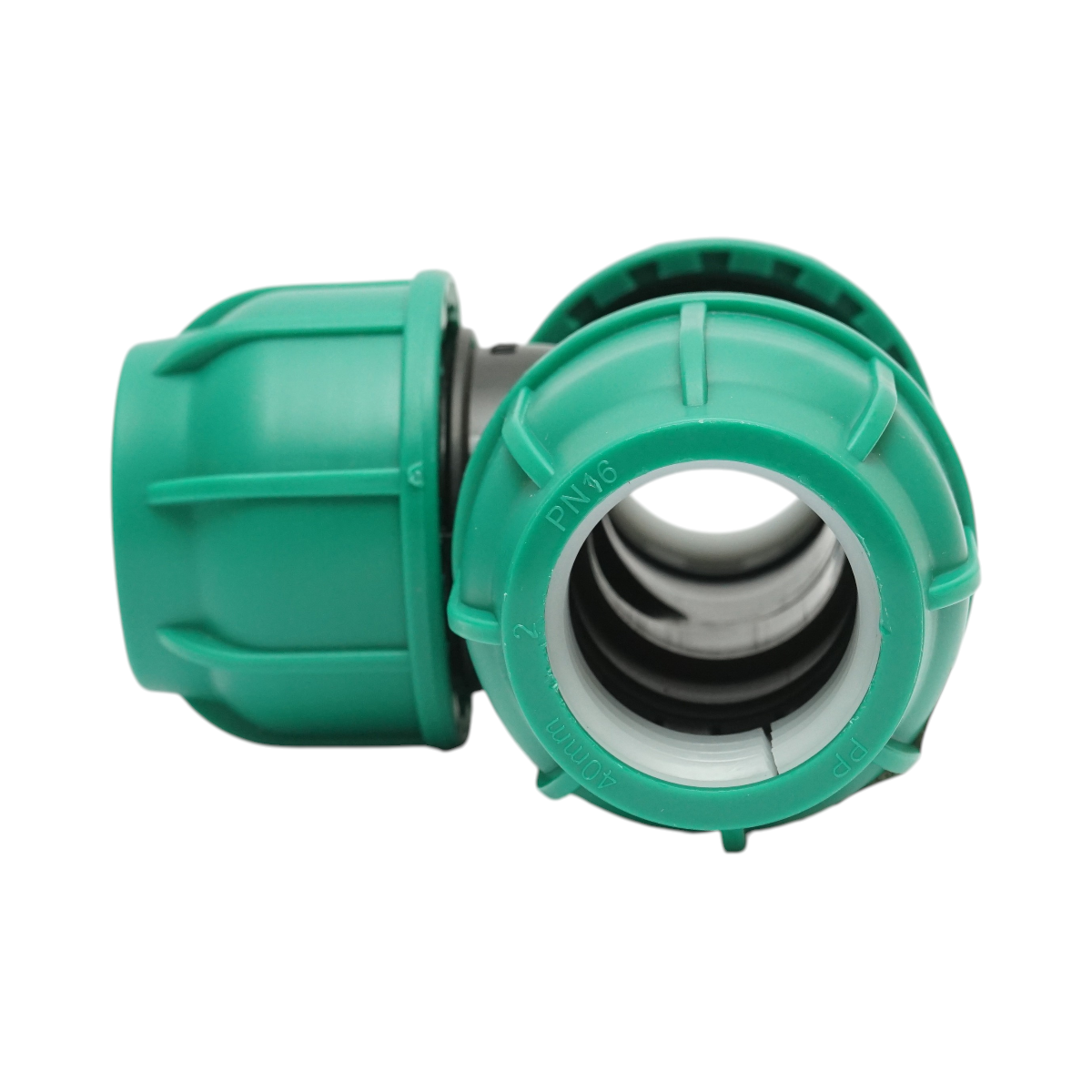 Teu compresiune egal 40x40x40mm, PN16 bar pentru sisteme de irigatii - imagine 2