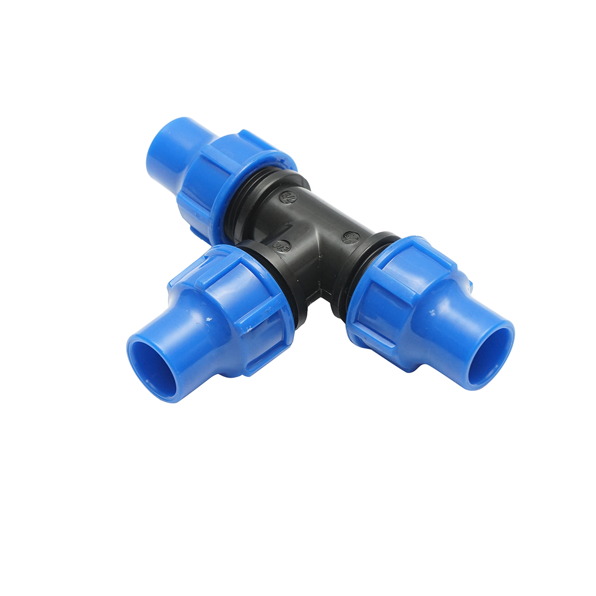 Teu egal compresiune 3/4x3/4x3/4 tol, PN10 pentru sisteme de irigatii - imagine 2