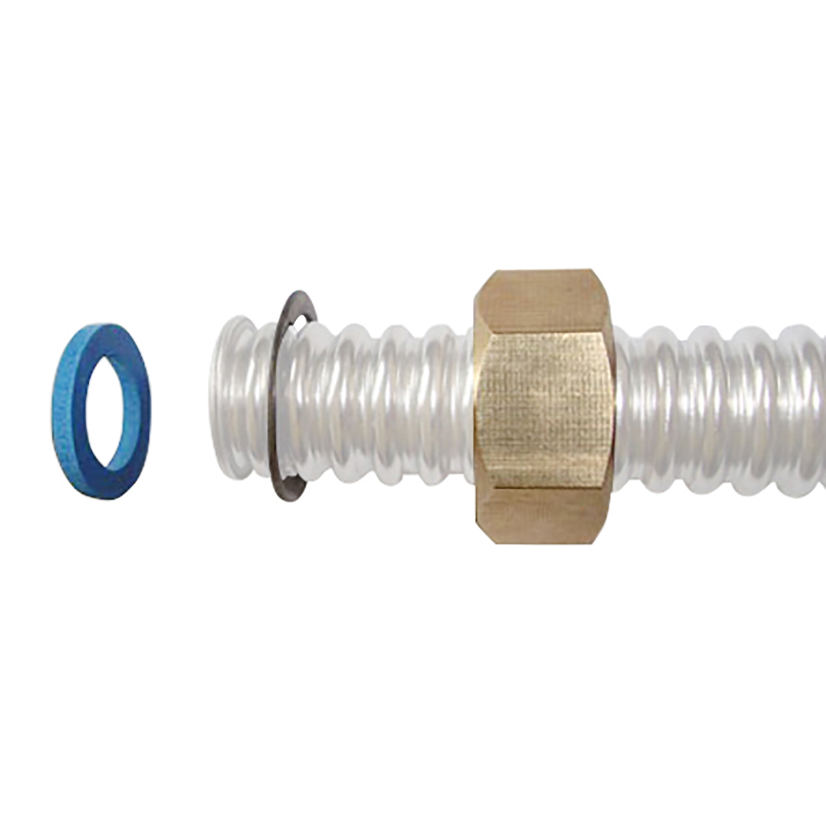 Set racord simplu DN12-1/2 pentru teava flexibila, gofrata inox - imagine 2
