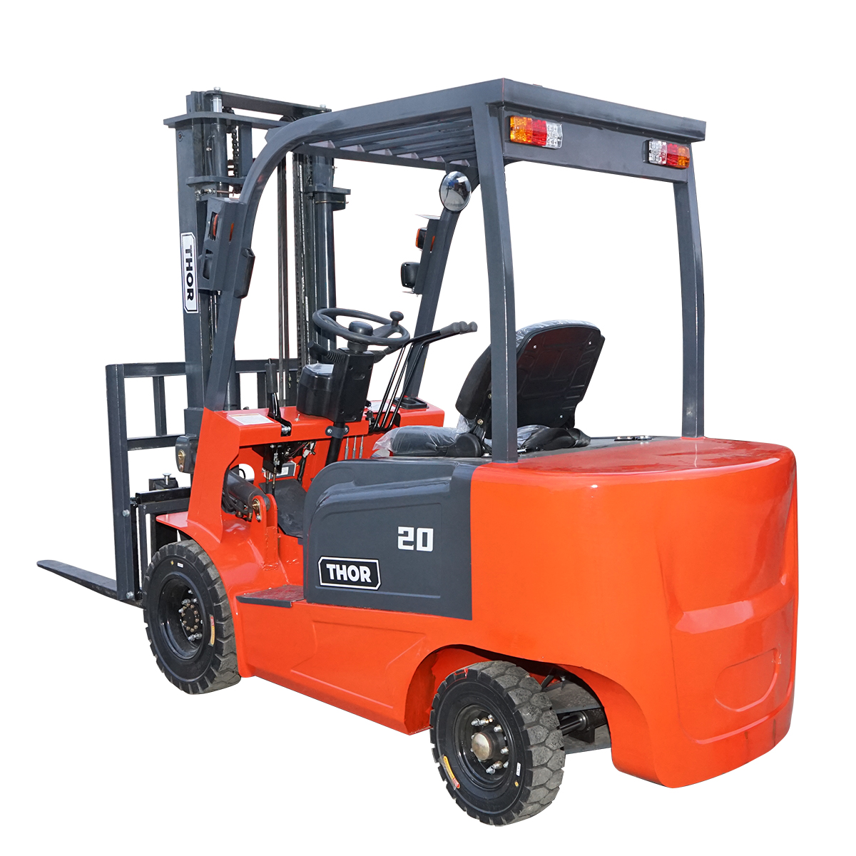 Stivuitor electric 2T duplex 3M, cu baterie 72V/100Ah cu translatie laterala THOR - imagine 2