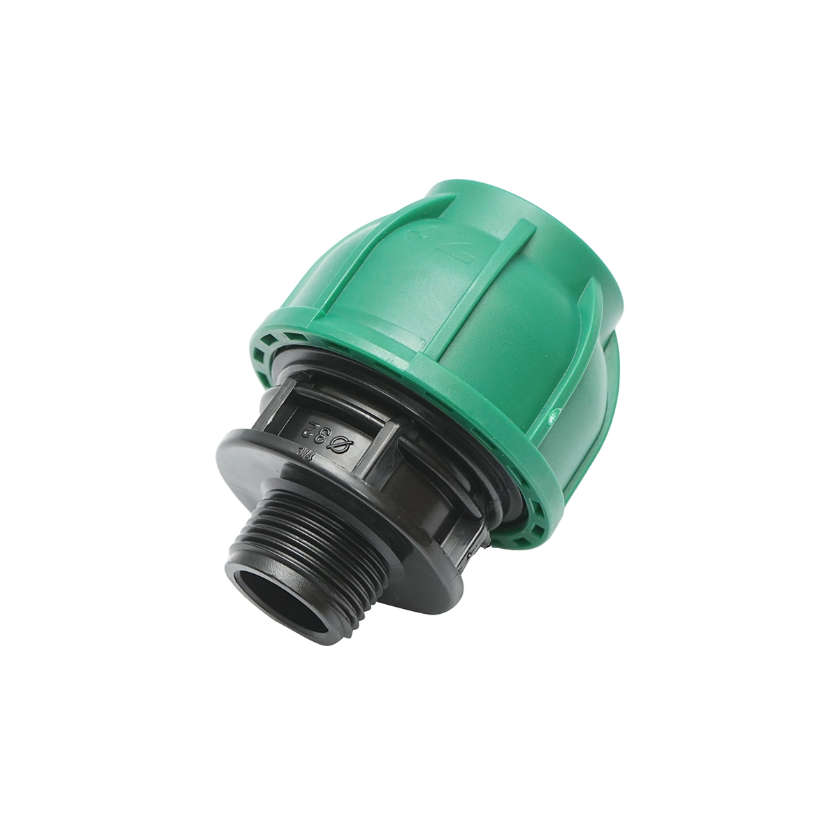 Racord compresiune cu filet exterior D32mmx3/4 toll, PN10 Bar pentru sisteme de irigatii - imagine 2