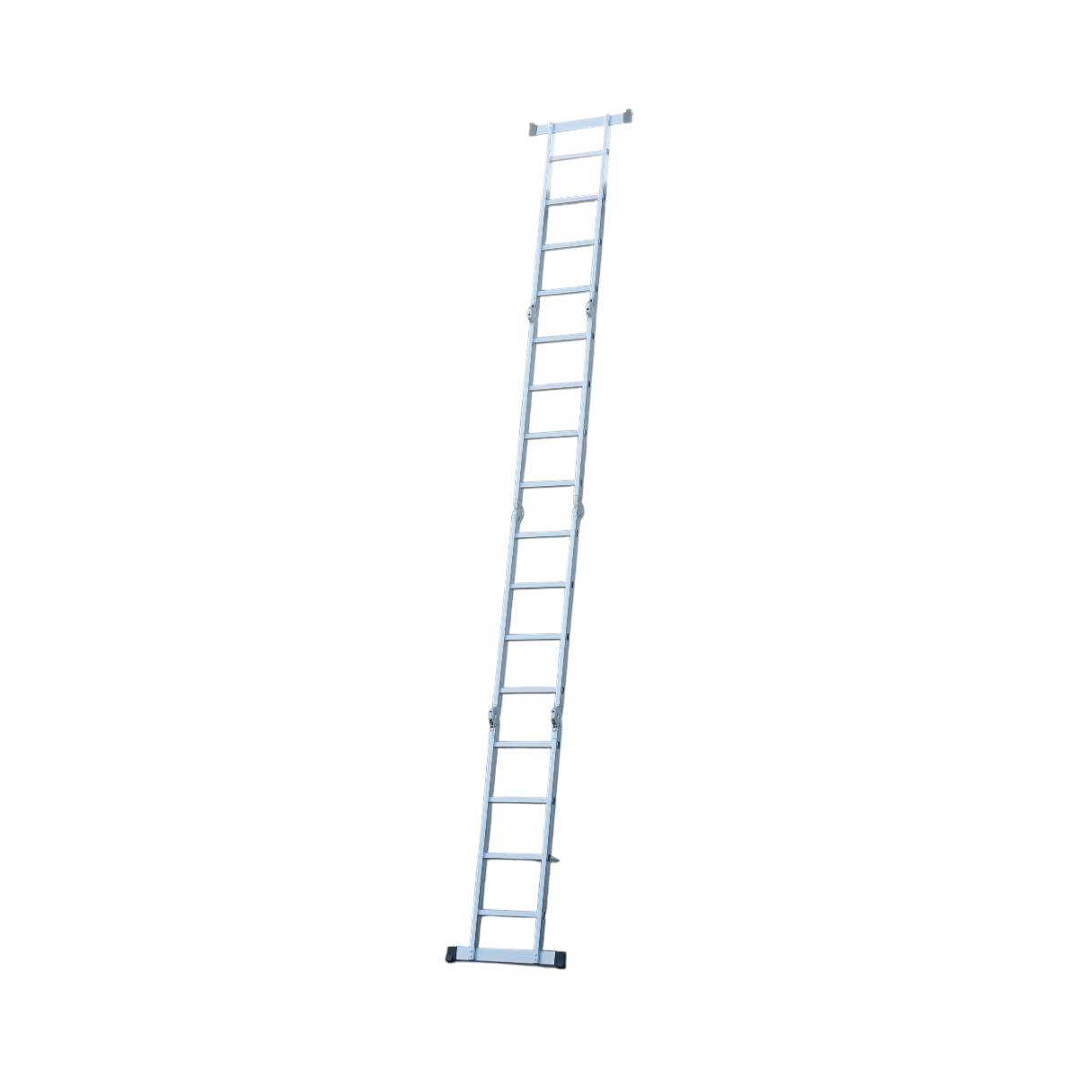 Scara aluminiu multifunctionala 4.7m, 4x4 trepte, pliabila cu balamale, sarcina maxima 150kg - imagine 2