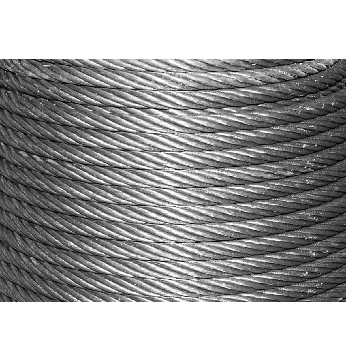 Cablu troliu otel 6x19 Ø 12mm cu inima metalica 50m/rola batut - imagine 2