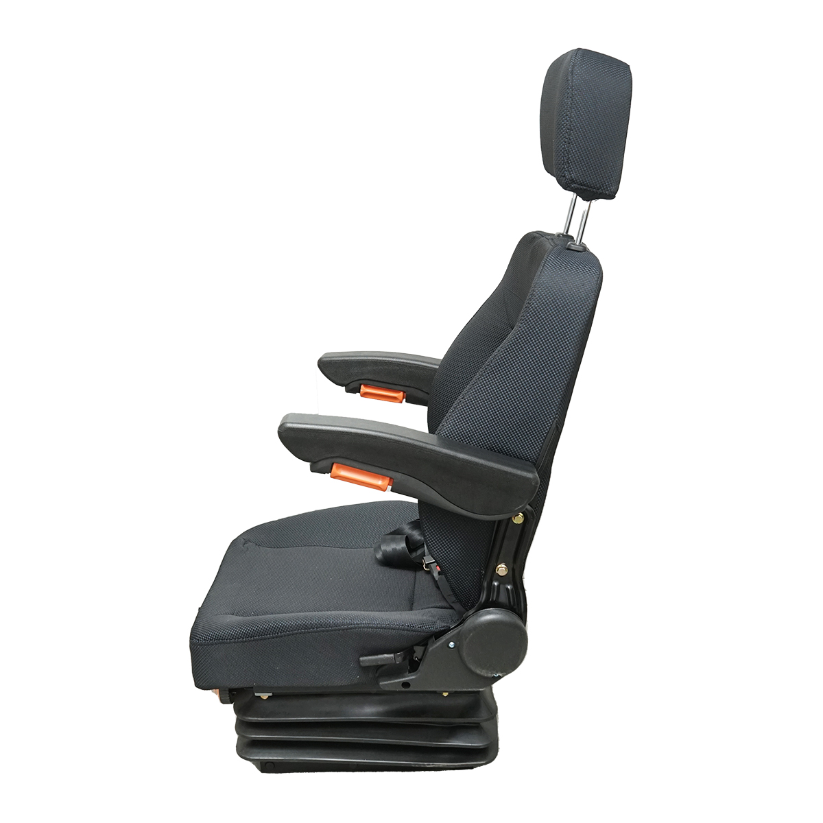 Scaun universal reglabil pe greutate 40-130Kg, cotiere si spatar rabatabil 50-90° pentru tractor, utilaje agricole, industriale, stivuitor - imagine 2