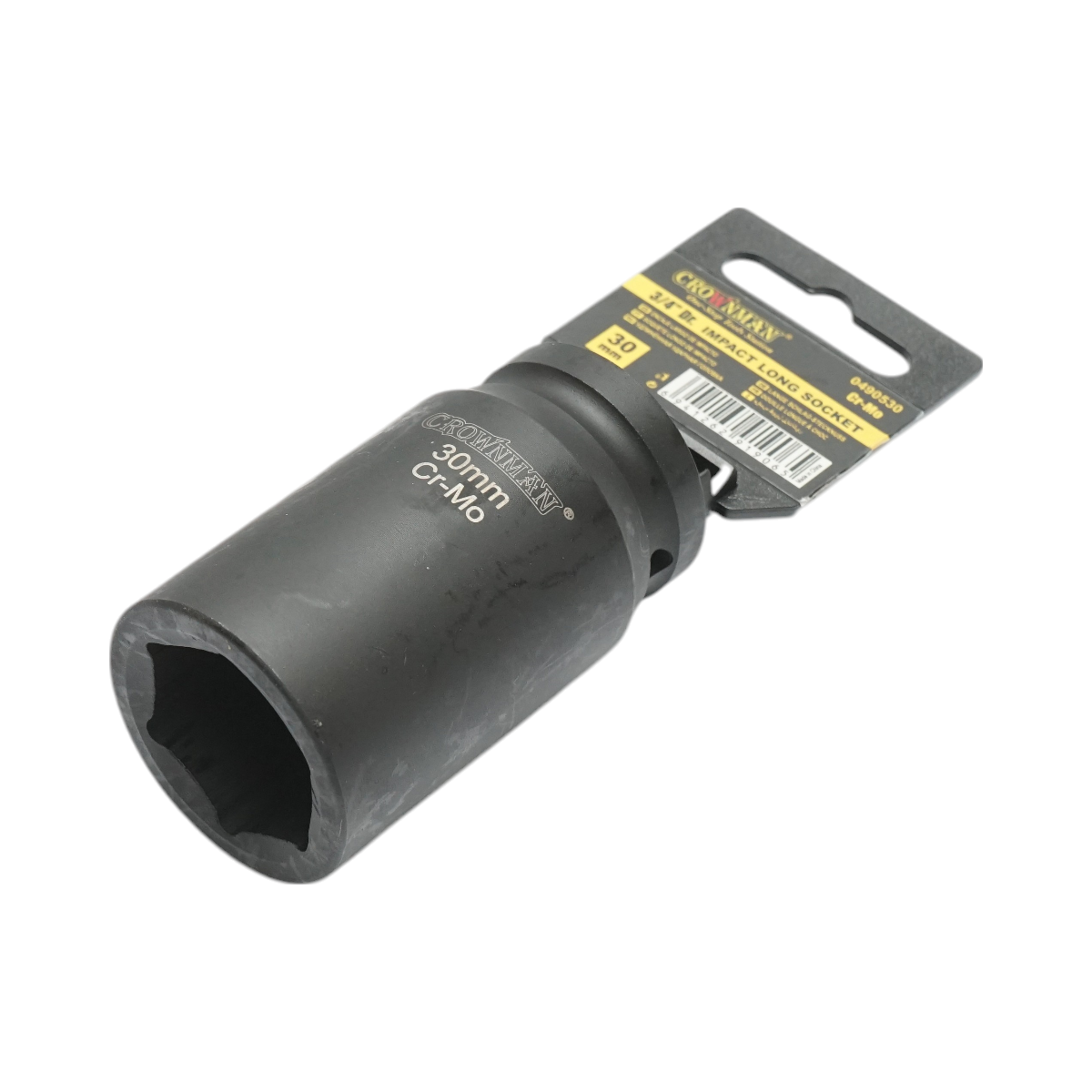 Cheie tubulara de impact lunga 30mm, patrat 3/4 inch Cr-Mo Crownman - imagine 2