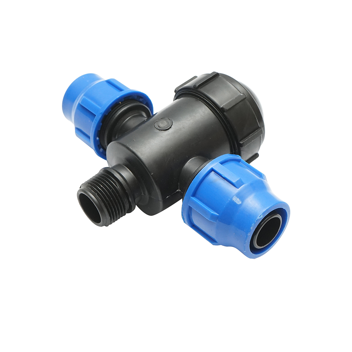 Filtru plastic teu cu sita 30x30mmx1 tol pentru sisteme de irigatii - imagine 2