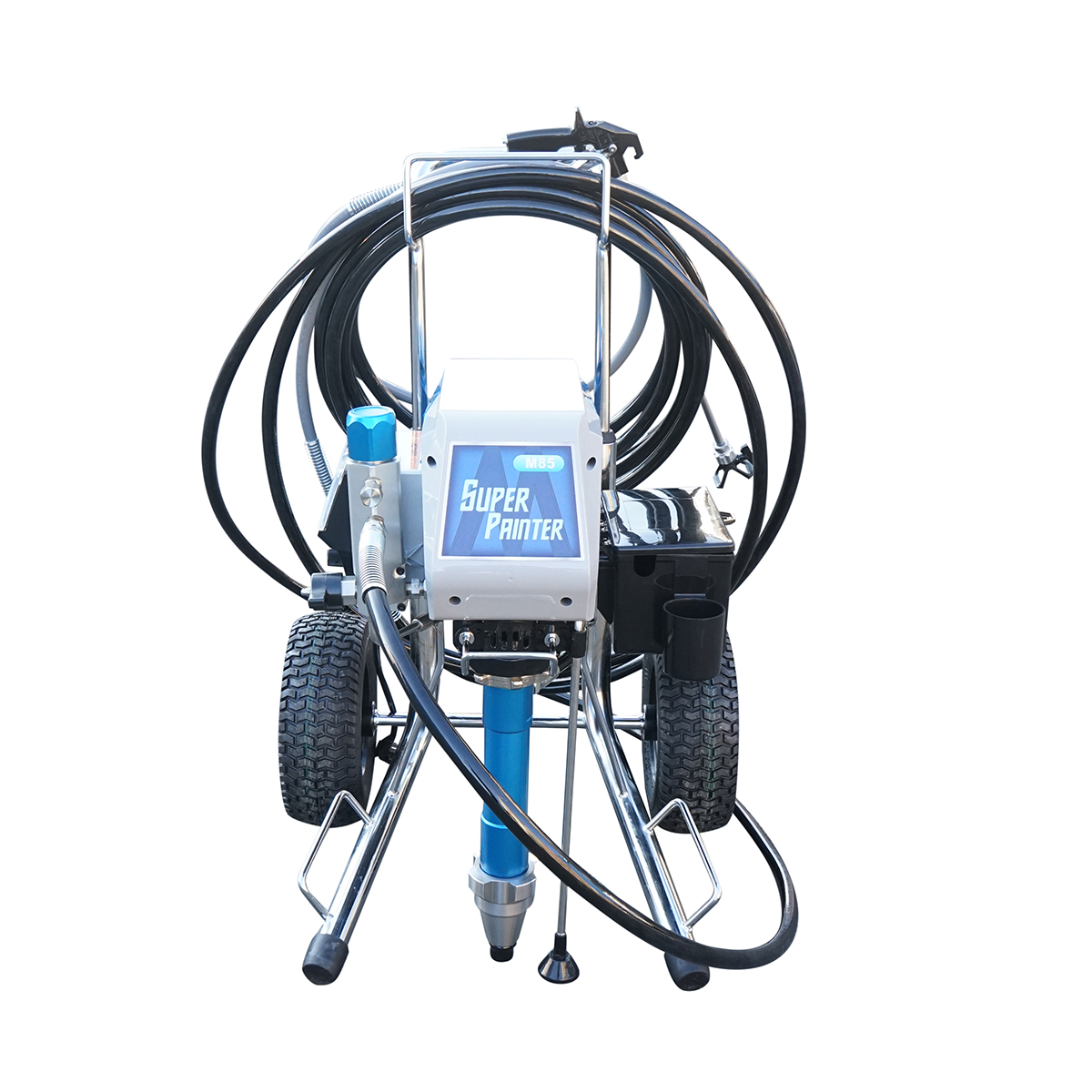 Pompa de vopsit airless profesionala cu piston si motor fara perii 4.5kW, 220V, debit 8.5 L/min, duza 517, presiune maxima 227 bar M85 - imagine 2