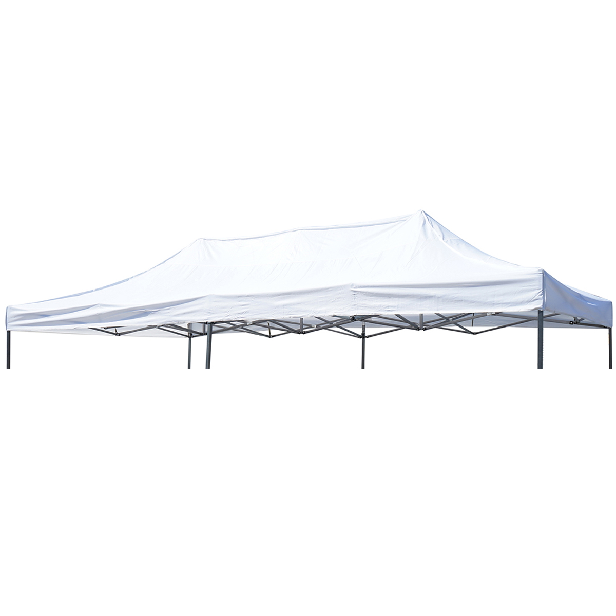 Acoperis cort pavilion 3x6m alb - imagine 2