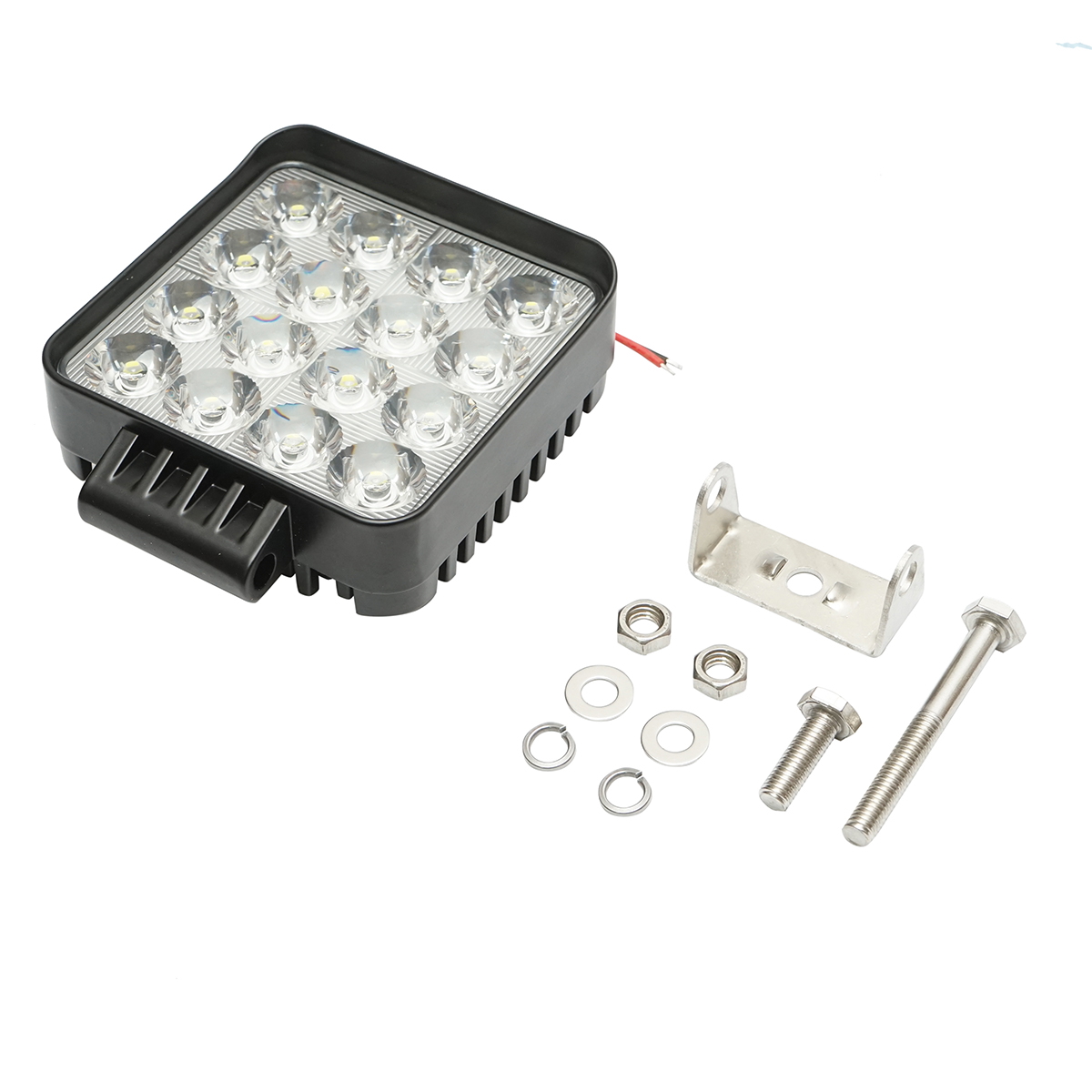 Proiector LED patrat combo 12-80V, 42W carcasa aluminiu 107x107x40mm - imagine 2