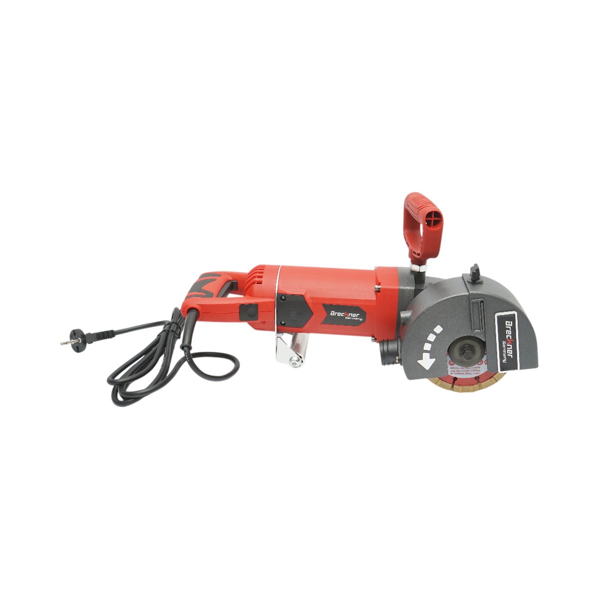 Masina de frezat caneluri pereti zidarie 2400W, 220V, 5 discuri 129mm, sistem racire apa, turatie 6500 r/min Breckner Germany - imagine 2