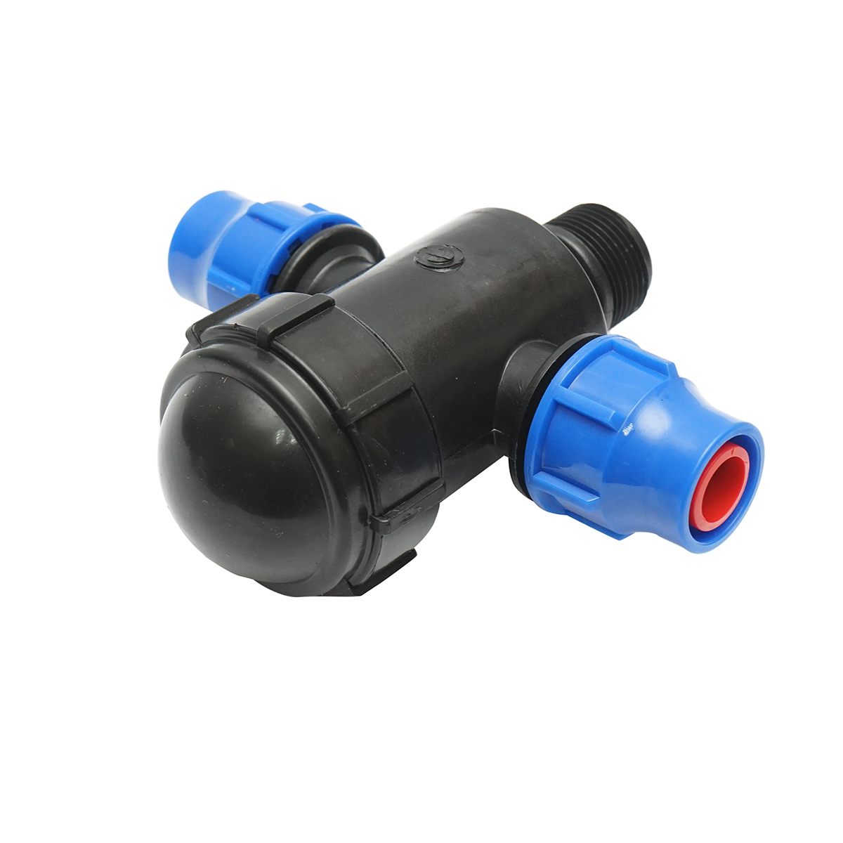 Filtru plastic teu cu sita 20x20mmx1 tol pentru sisteme de irigatii - imagine 2