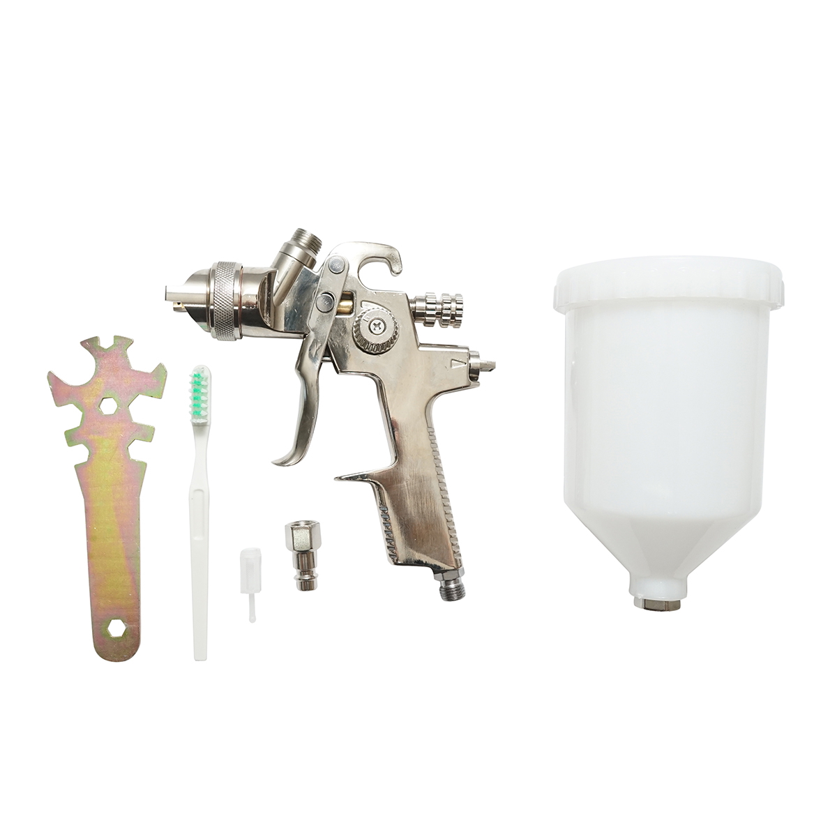 Pistol de vopsit cu aer comprimat 600ml, duza 1.3mm, debit 190ml/min, presiune max. 4 bar - imagine 2