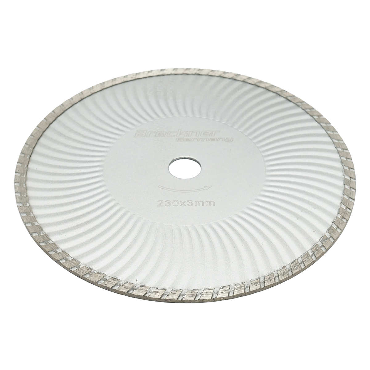 Disc diamantat continuu 230x3mm taiere umeda/uscata pentru beton si ceramica Breckner Germany - imagine 2