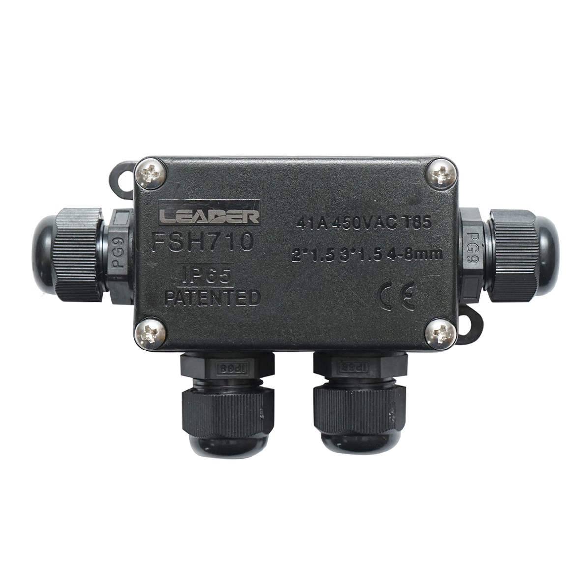 Doza etansa cu presetupe 41A 450V AC, 4 cai 4-8mm IP65 Leader - imagine 2