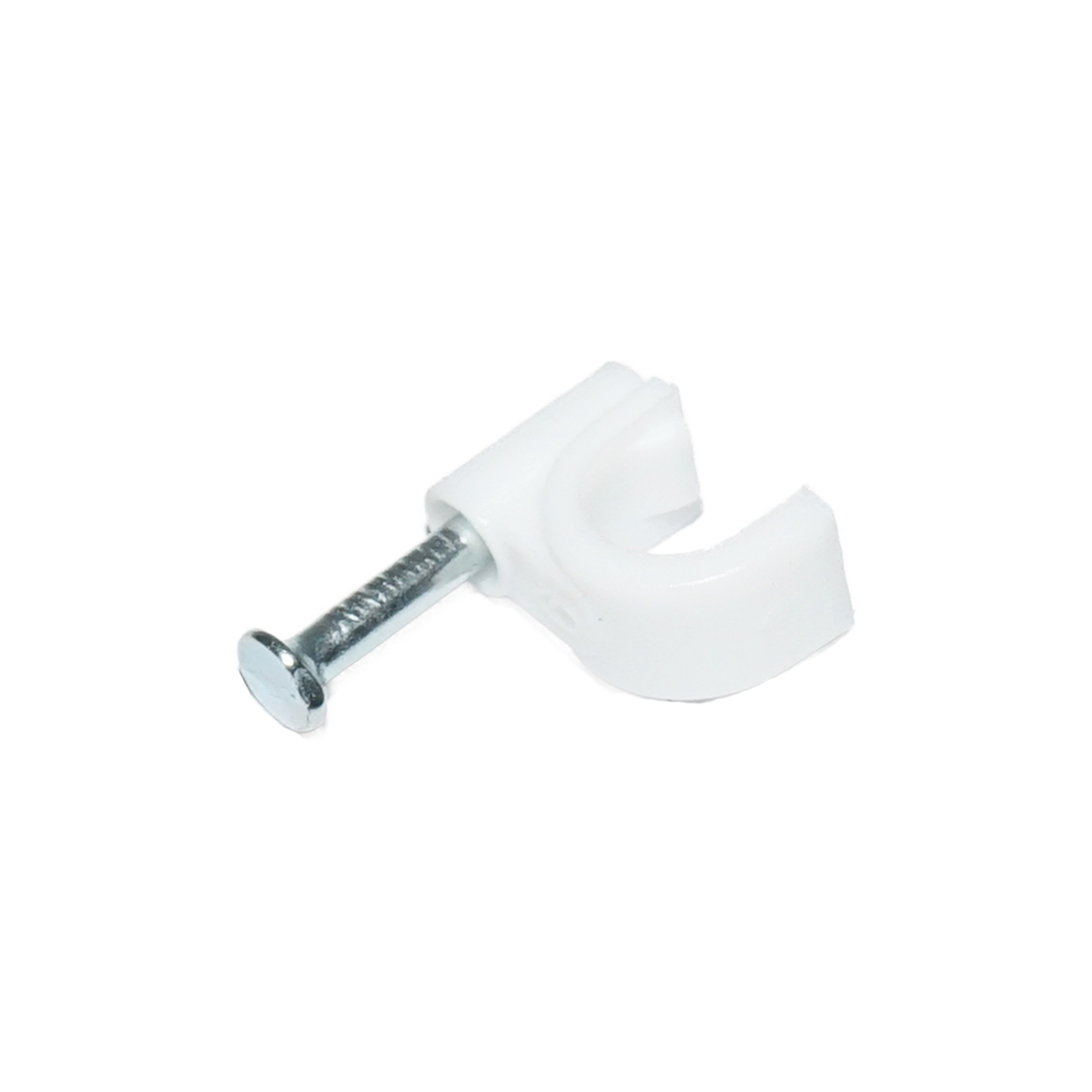 Clema cui 6mm din plastic pentru fixare cablu, 100 buc - imagine 2
