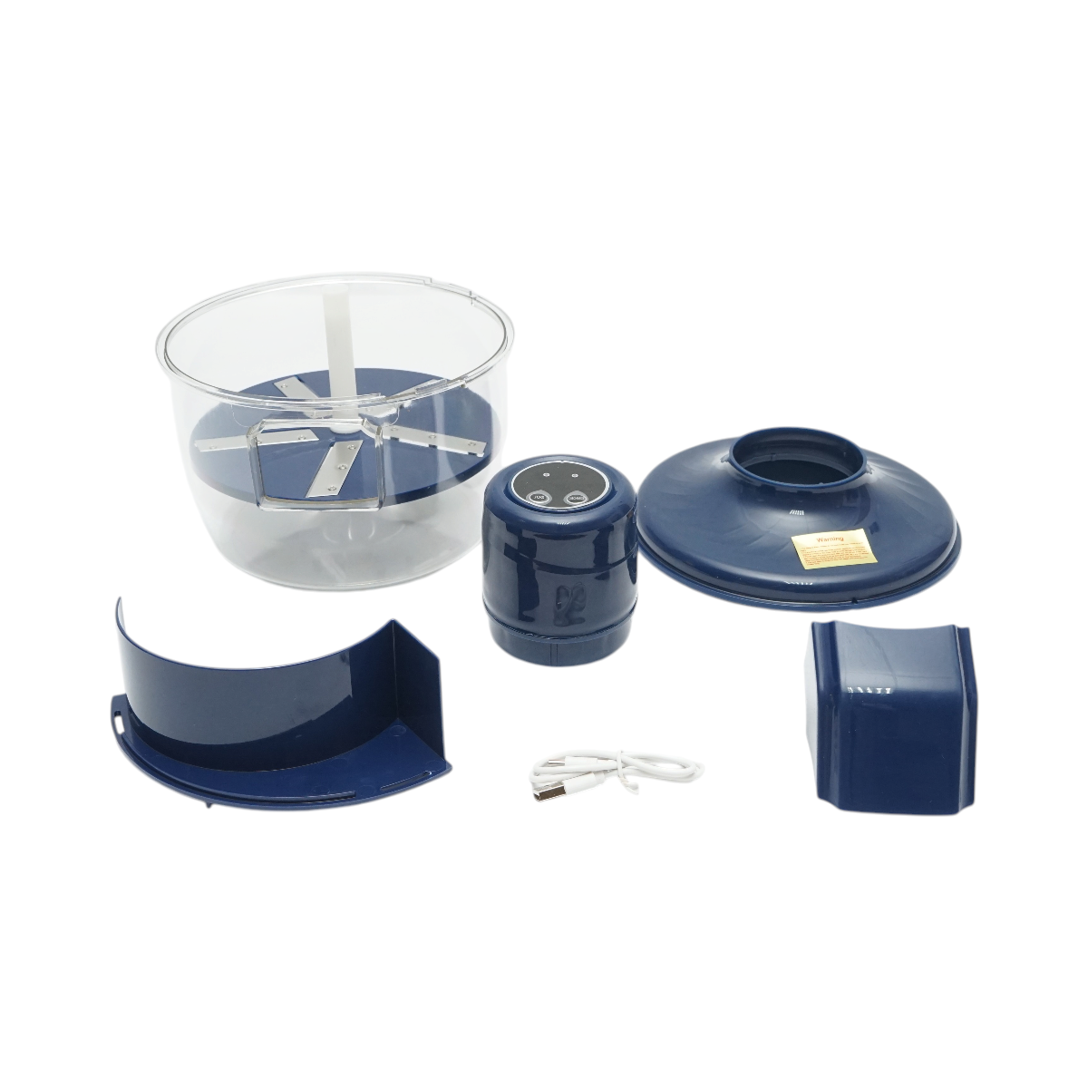 Aparat electric de curatat fructe si legume portabil 50W, baterie 3.7V, 1300mAh, reincarcabil USB - imagine 2