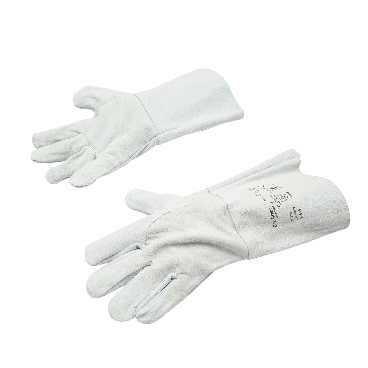 Manusi de sudura din piele de bovina, manseta protectie 15cm, lungime 35cm marimea 10 Breckner Germany - imagine 2