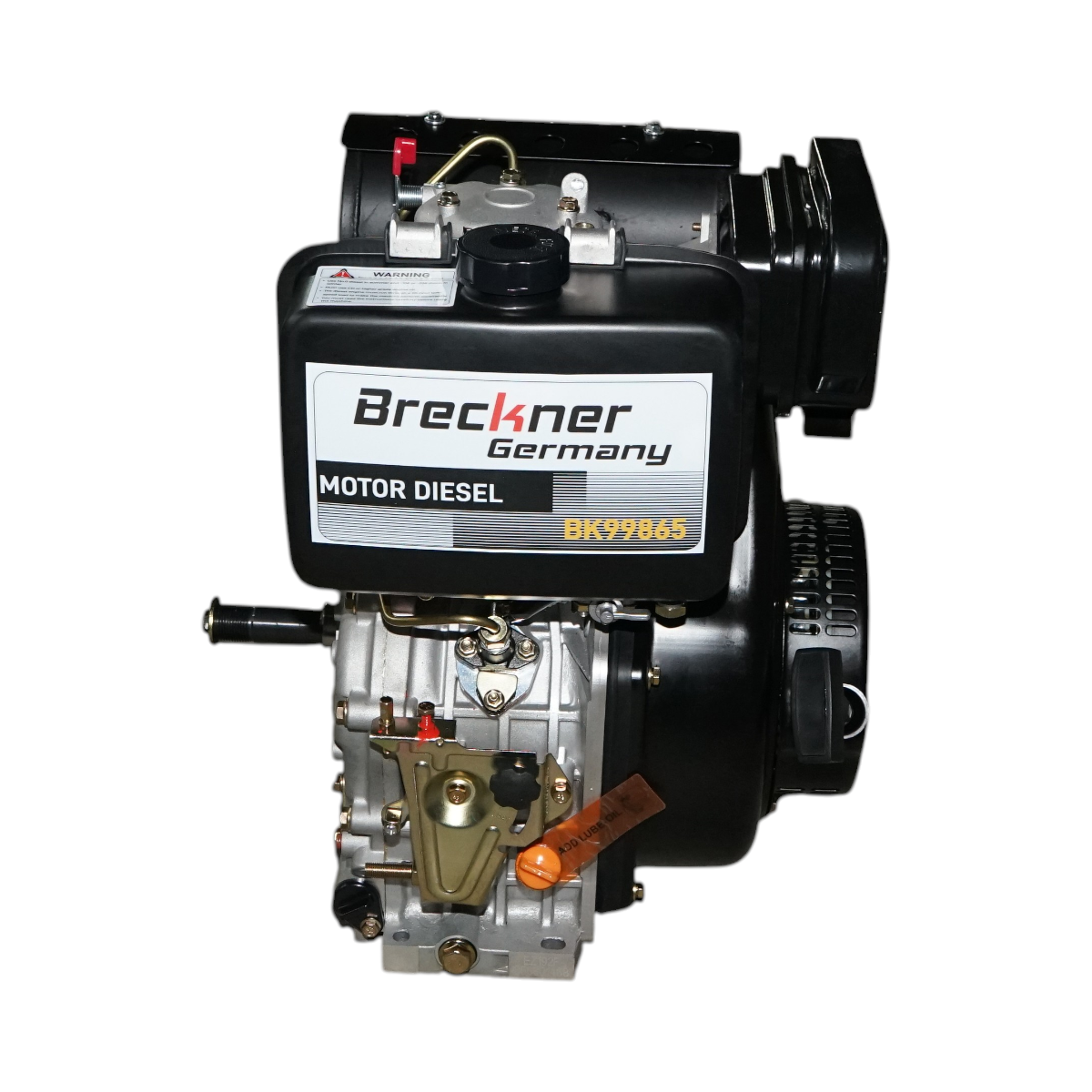 Motor diesel 13CP 192F, 498cc, turatie 3600rpm, ax rotund filetat 25.4mm, pornire sfoara Breckner Germany - imagine 2