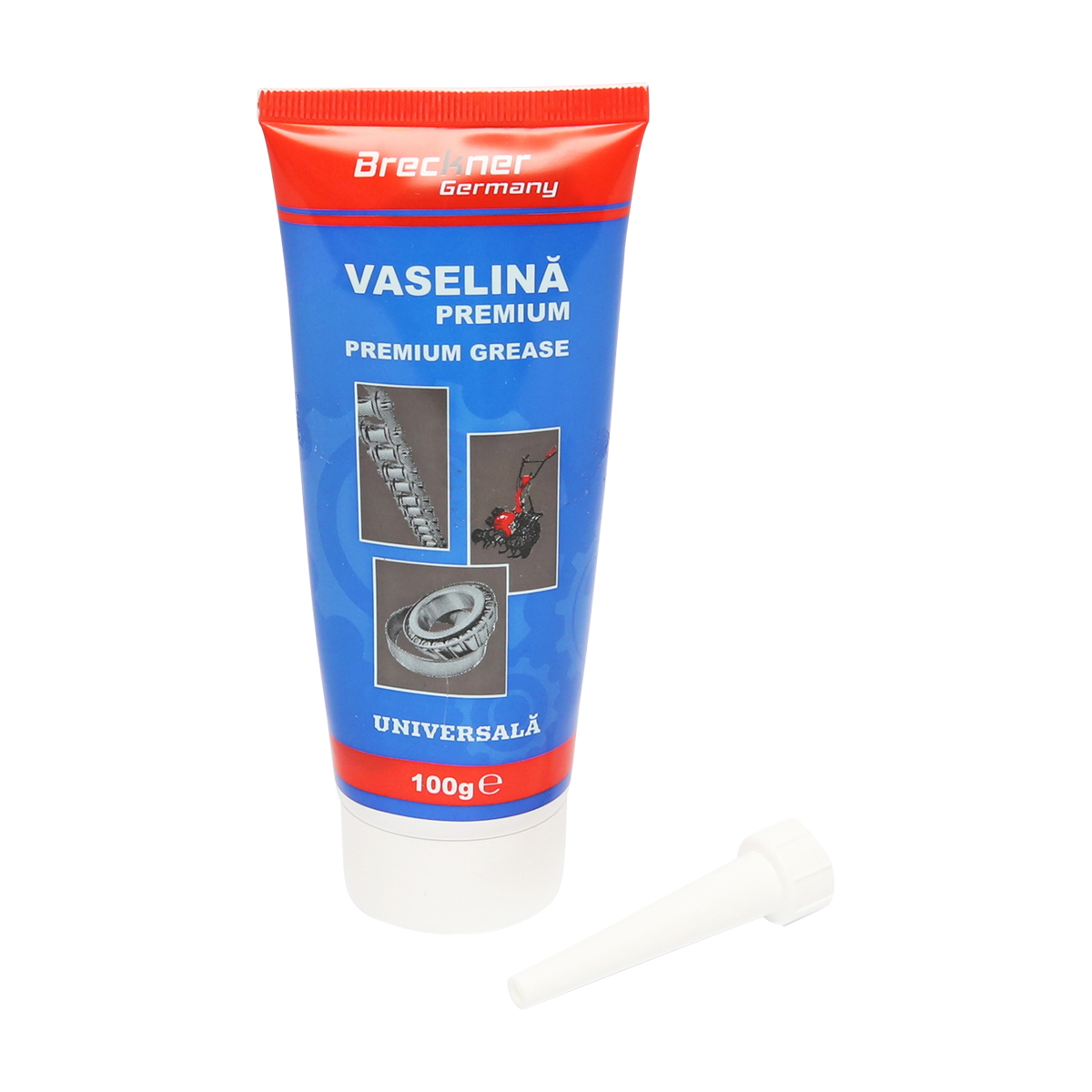 Pistol decalimetru pentru gresat cu tub vaselina 100gr Breckner Germany - imagine 2
