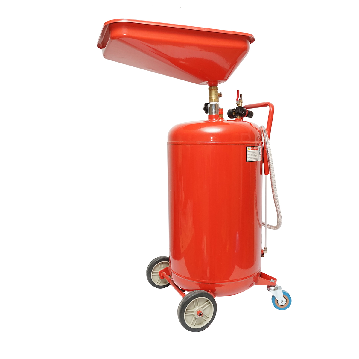 Recuperator de ulei 80L cu palnie si sistem de golire pneumatic - imagine 2