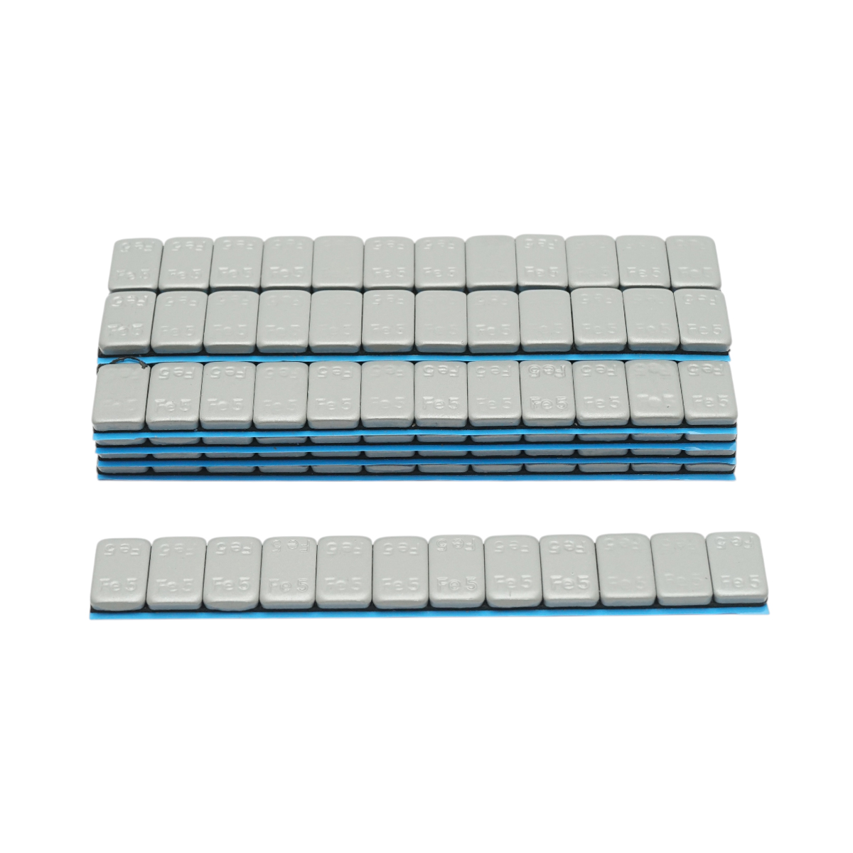 Contragreutati autoadezive gri inchis echilibrare roti Fe 60g (5gx12 buc) 100 benzi/cutie - imagine 2