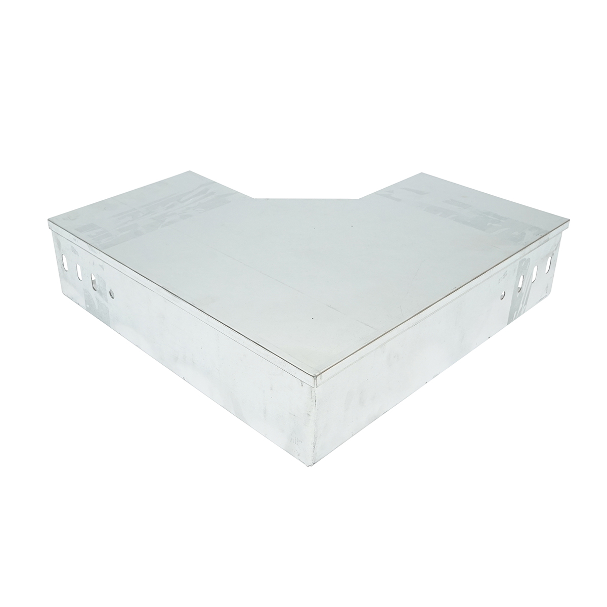 Cot orizontal 90 grade din otel galvanizat pentru jgheab 100x200mm - imagine 2