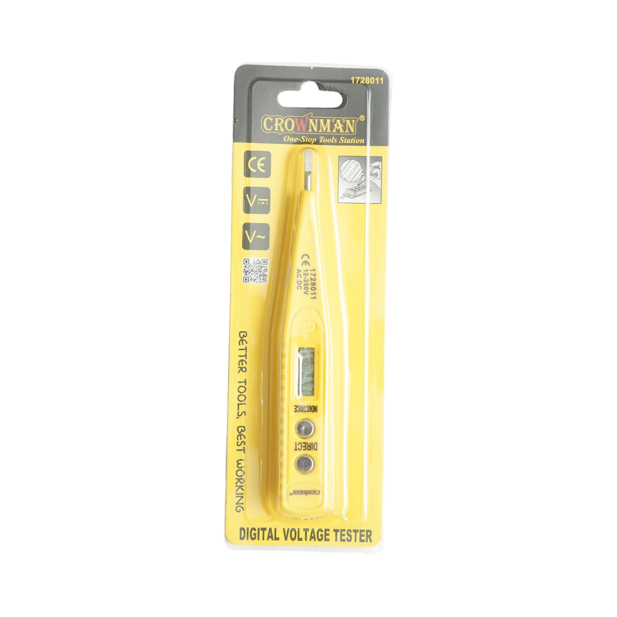 Surubelnita tester de tensiune digital 12-250V AC/DC, 3x136mm Crownman - imagine 2