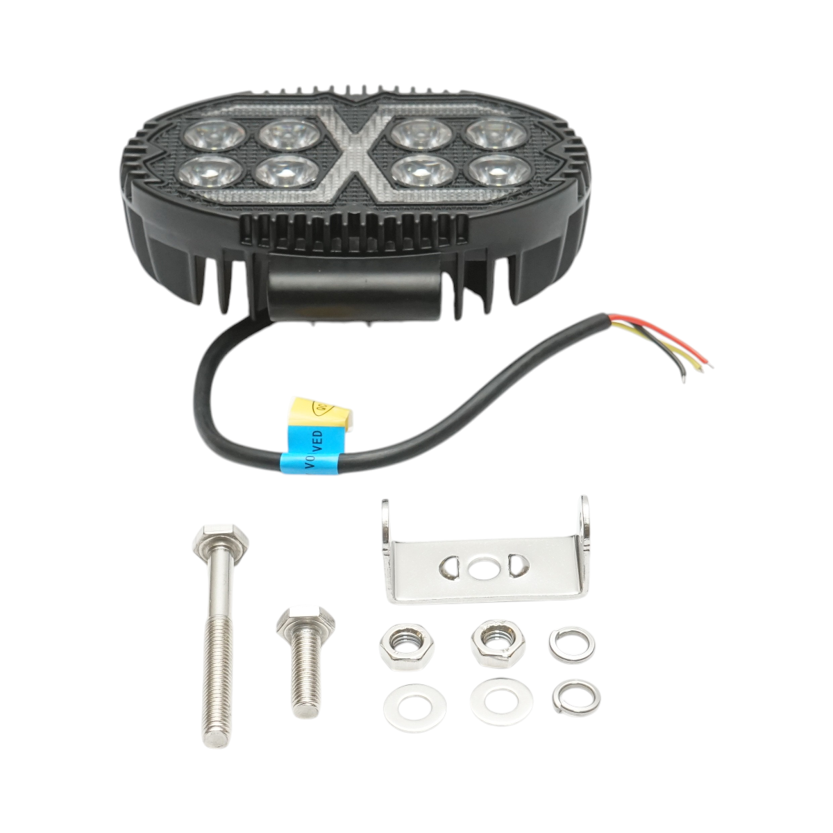 Proiector oval LED cu DRL 9-80V, 24W alb-galben, carcasa aluminiu 140x90x45mm IP67 Breckner Germany - imagine 2