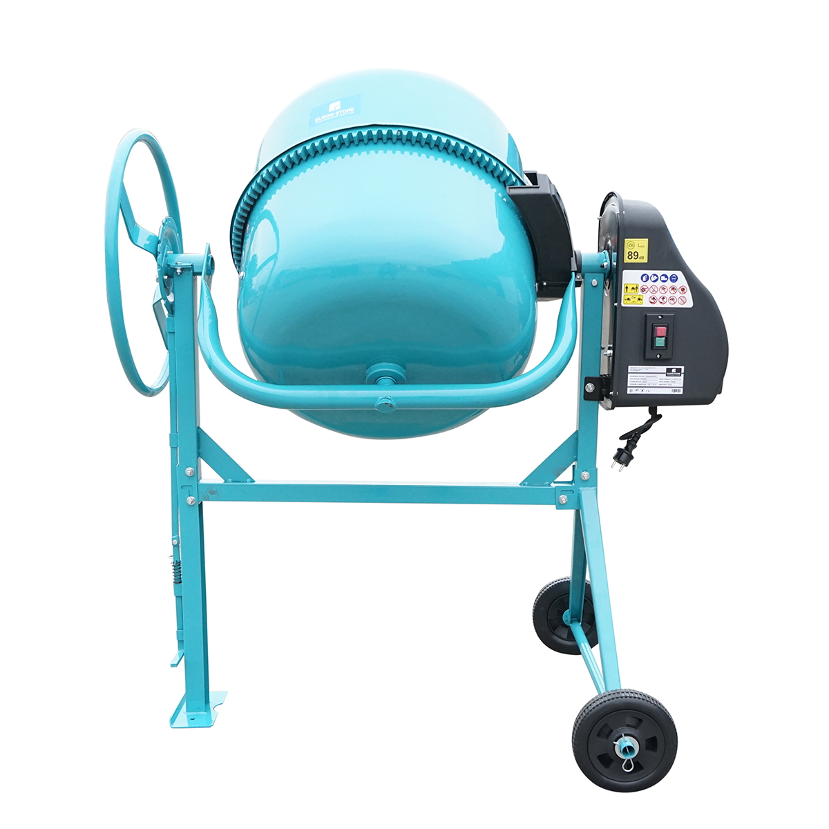 Betoniera 800W, volum cuva 180L, pinion si coroana din fonta 61 Kg - imagine 2
