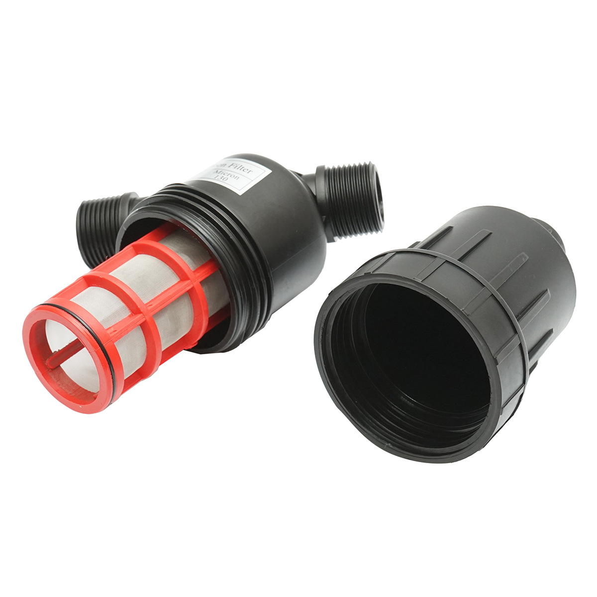 Filtru Y plastic 1 inch cu sita 120 mesh, 130 microni pentru tub, furtun de irigare - imagine 2