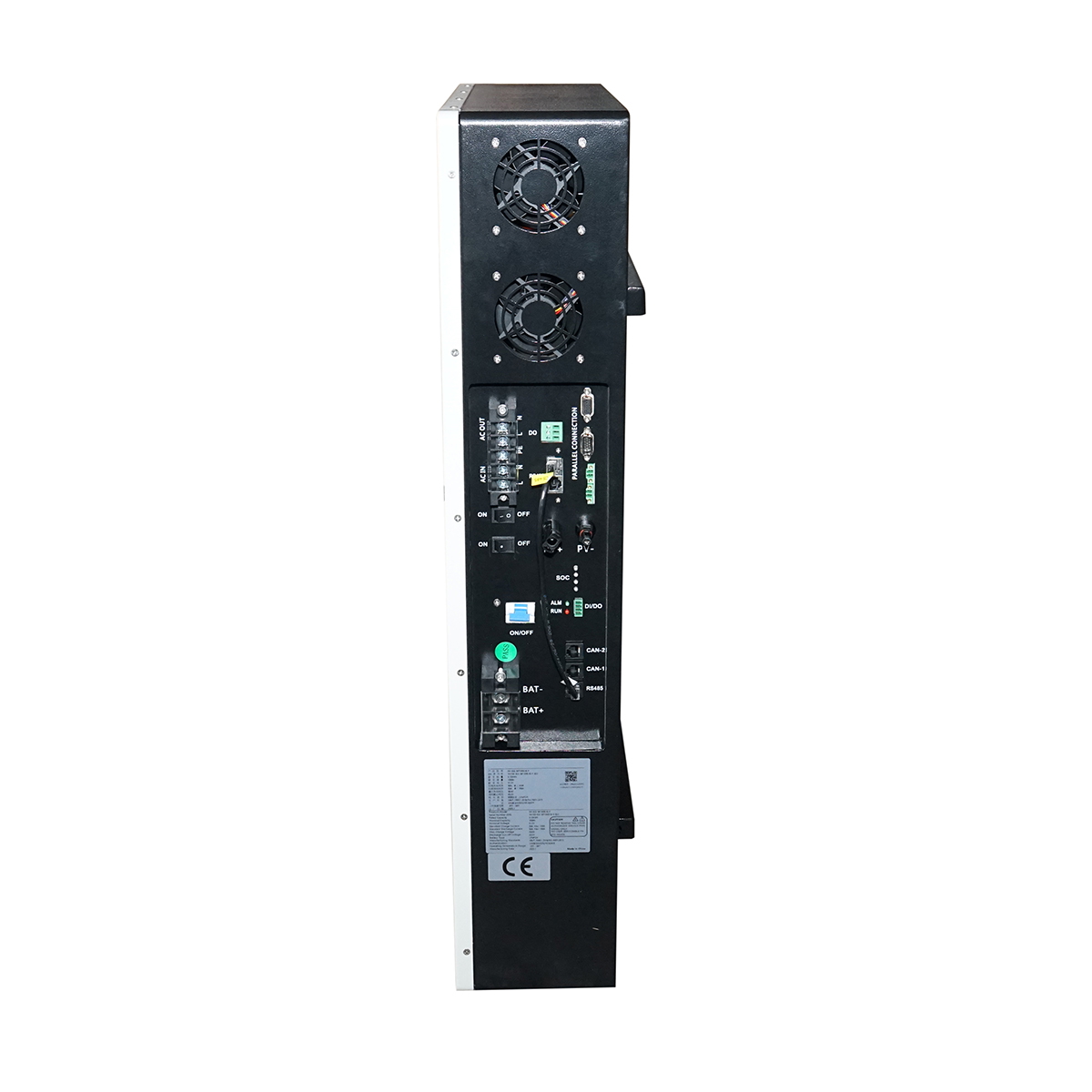 Sistem solar All-in-One cu invertor hibrid 5kW ON/OFF GRID monofazic, baterie integrata Li-ion 5.12kWh LiFePO4 51.2V 100Ah IP54 - imagine 2