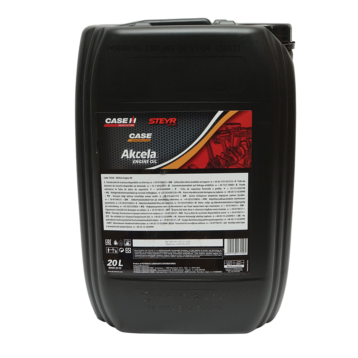 Ulei motor 15W40 Akcela Engine Oil Case IH, Steyr 20L - imagine 2