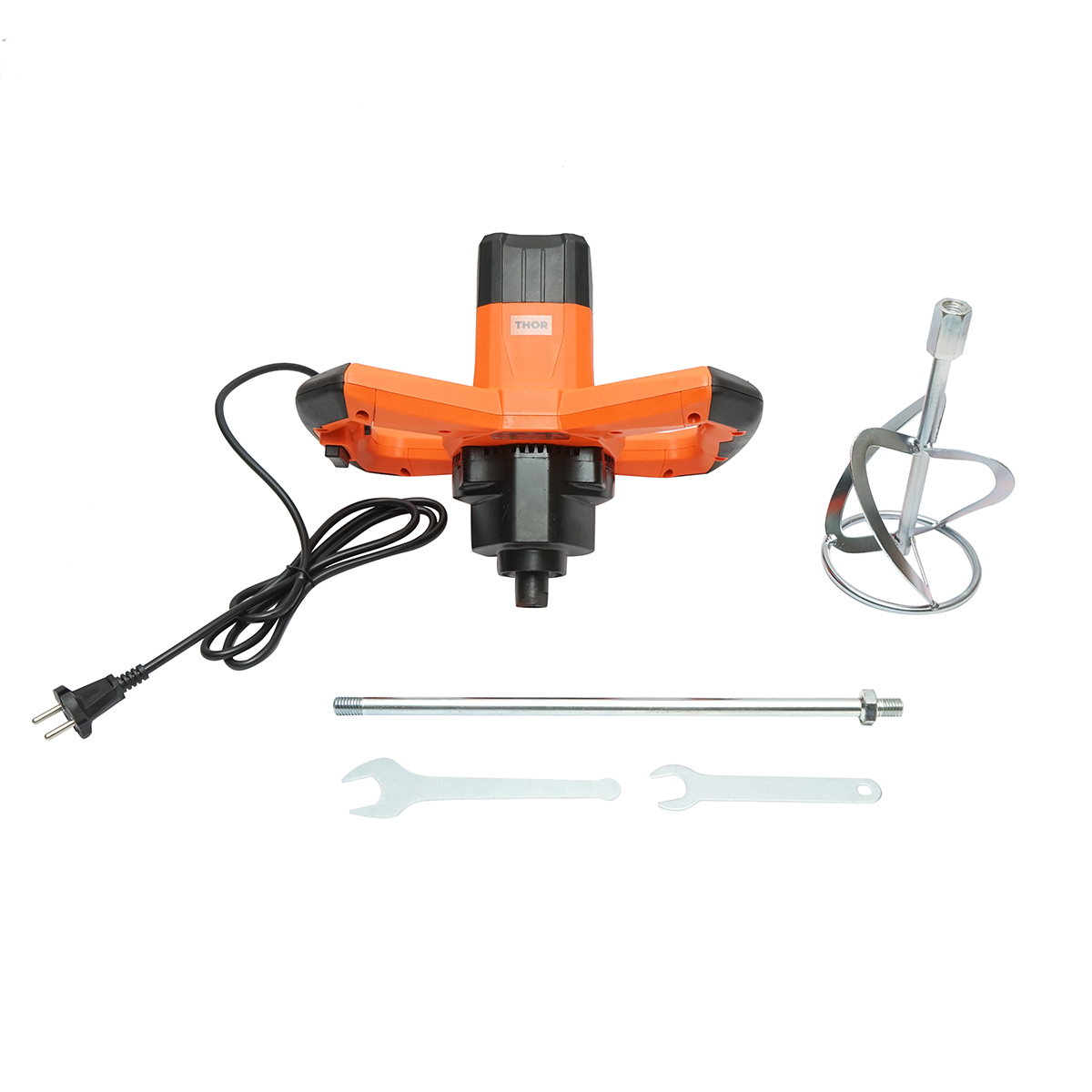 Malaxor electric cu amestecator 2000W, 220V, indicator LED, 6 trepte viteza 0-740rpm, paleta 120mm, M14 pentru adeziv, vopsea, mortar THOR - imagine 2