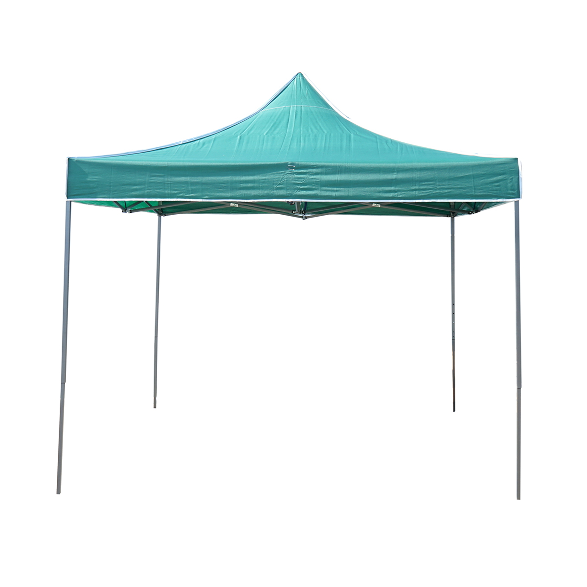 Cort pavilion pliabil 3x3m verde impermeabil, inaltime reglabila, cadru metalic Breckner Germany - imagine 2