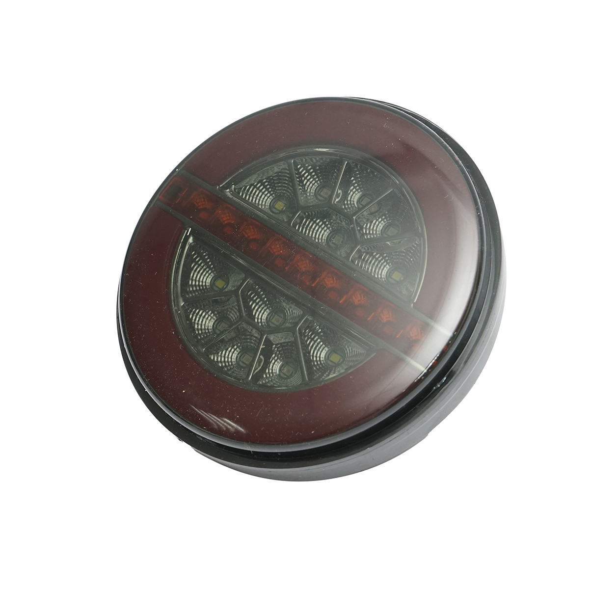 Lampa stop spate rotunda LED NEON fumuriu 12-24V cu 4 functii 140x35mm Breckner Germany - imagine 2