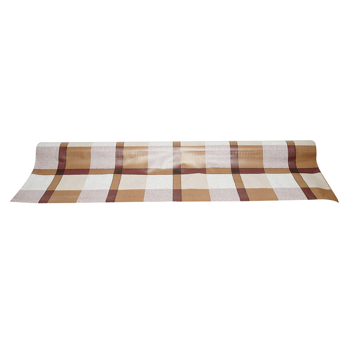 Rola fata de masa decorativa PVC 1.37x20m, grosime 0.18mm, textil 45 g/mp, model carouri Breckner Germany - imagine 2