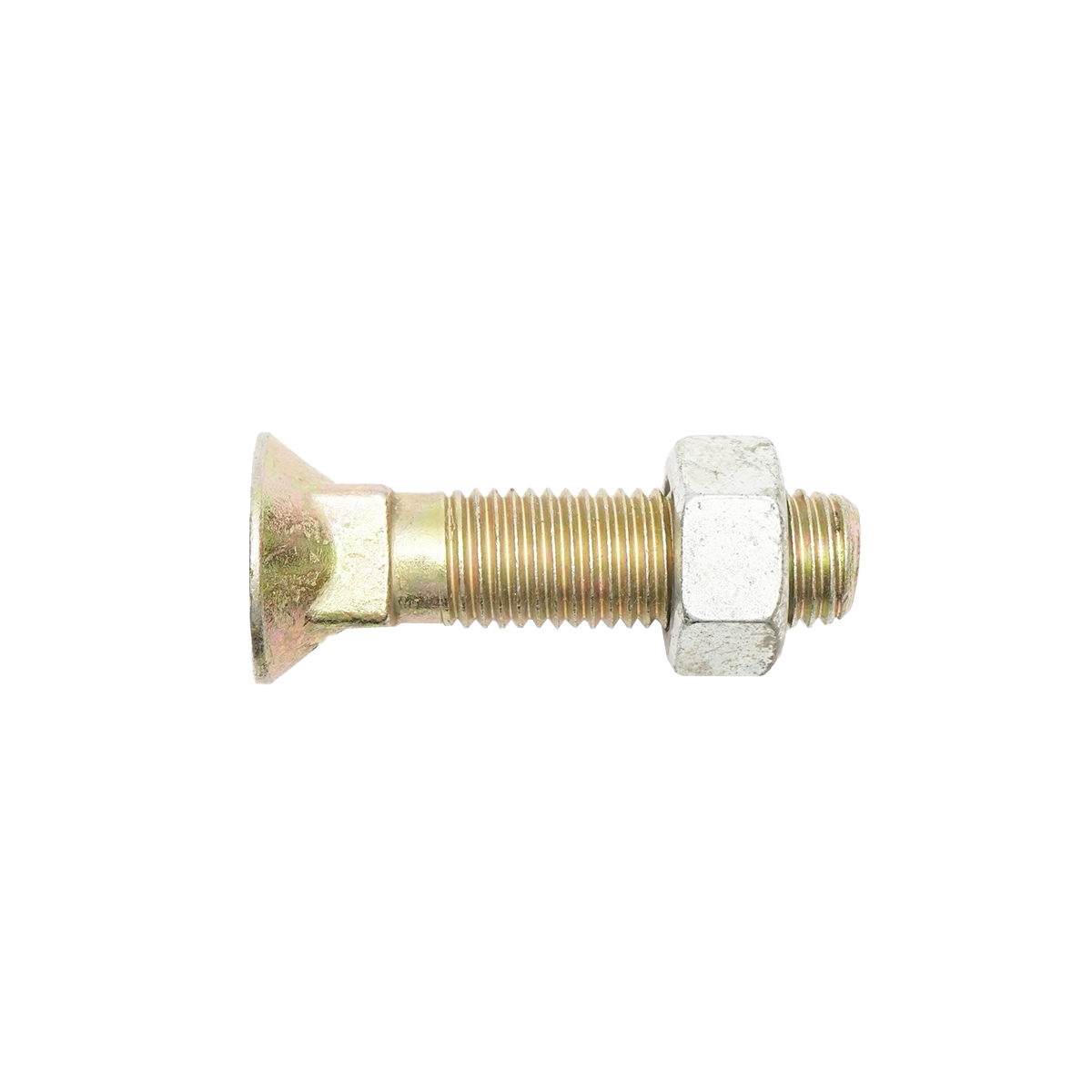 Surub cap patrat plaz cu piulita M20x80mm - imagine 2